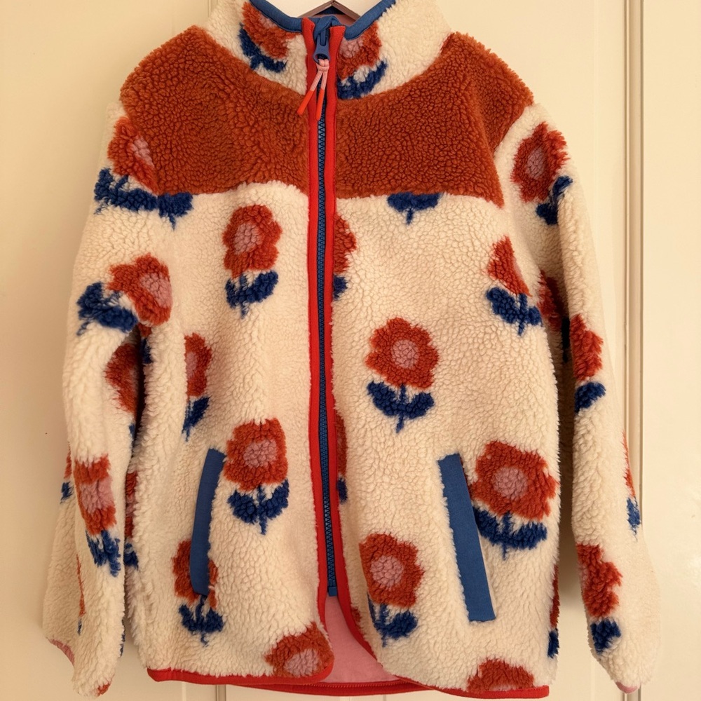 Colorful Floral Fleece Jacket